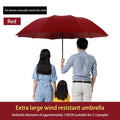 130cm Extra-large Folding Umbrella Heavy-duty Reinforced Portable Travel Windproof Rain Umbrella For Travel Family Use New