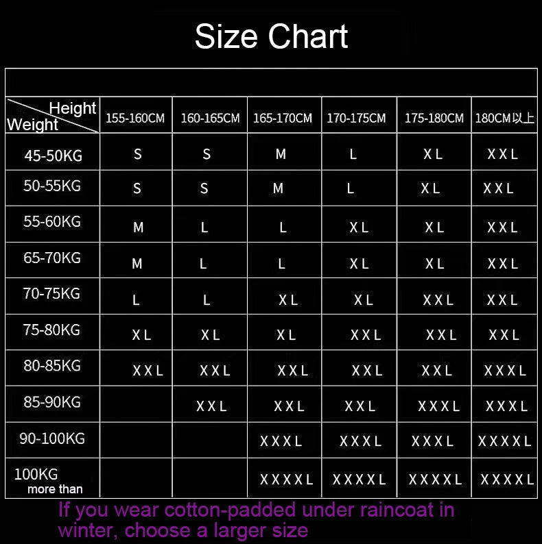 Waterproof Raincoat /Conjoined Men Raincoat/overalls Men and Women Fission Rain Suit Rain Coat Hooded Womens Raincoat