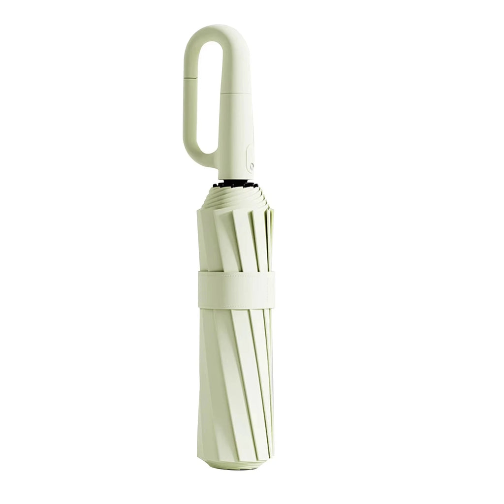 20Bones Windproof Fully Automatic Folding Umbrella with Loop Buckle UPF50+ Protable Compact Sun Rain Umbrellas for Women and Men