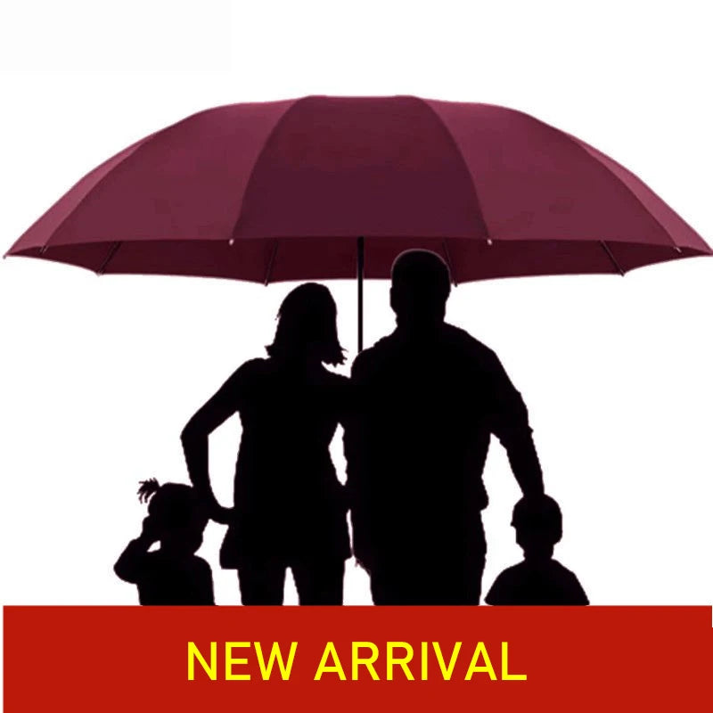 Enlarge Durable 130CM Steel Frame Umbrella Water-Resistant Pongee Canopy UPF50+ Sun Protection Manual Open Dual-Use for Travel