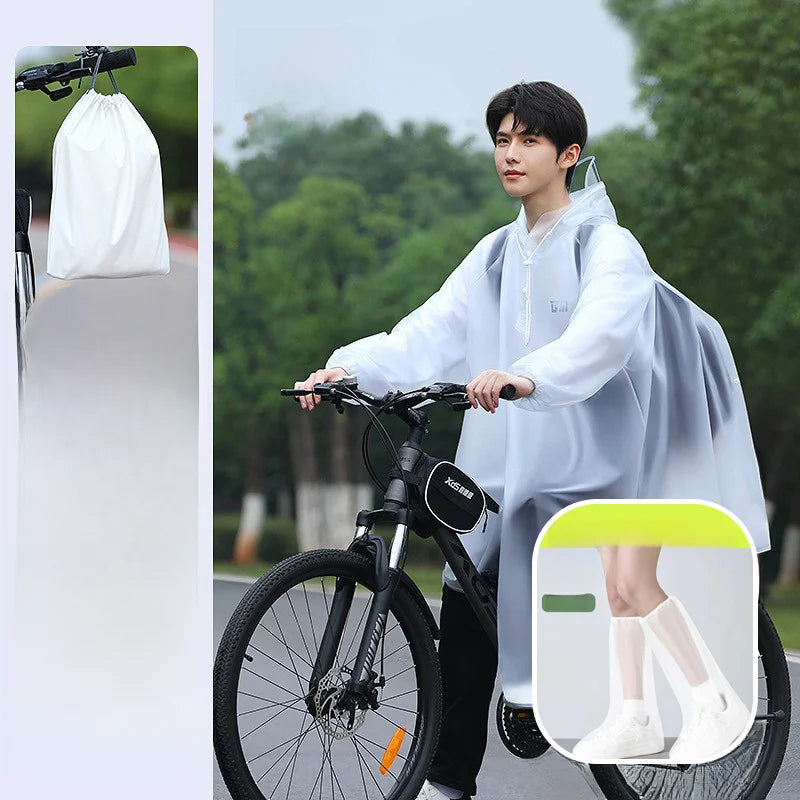 Youthful Bicycle Raincoat for School Riding Mountain Bike Road Outdoor Cycling ex High School Students Special Use