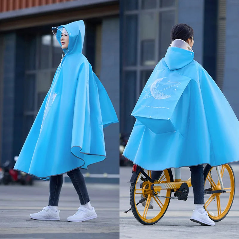 Men'S And Women'S Single Long Full Body Raincoat For Rainstorm Prevention Bicycle Electric Battery Car Raincoat