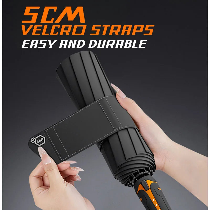 Automatic Folding Umbrella for Men and Women Mechanical Design Large Reinforced Windproof and Sunshade Ideal for Gift Outdoor Um