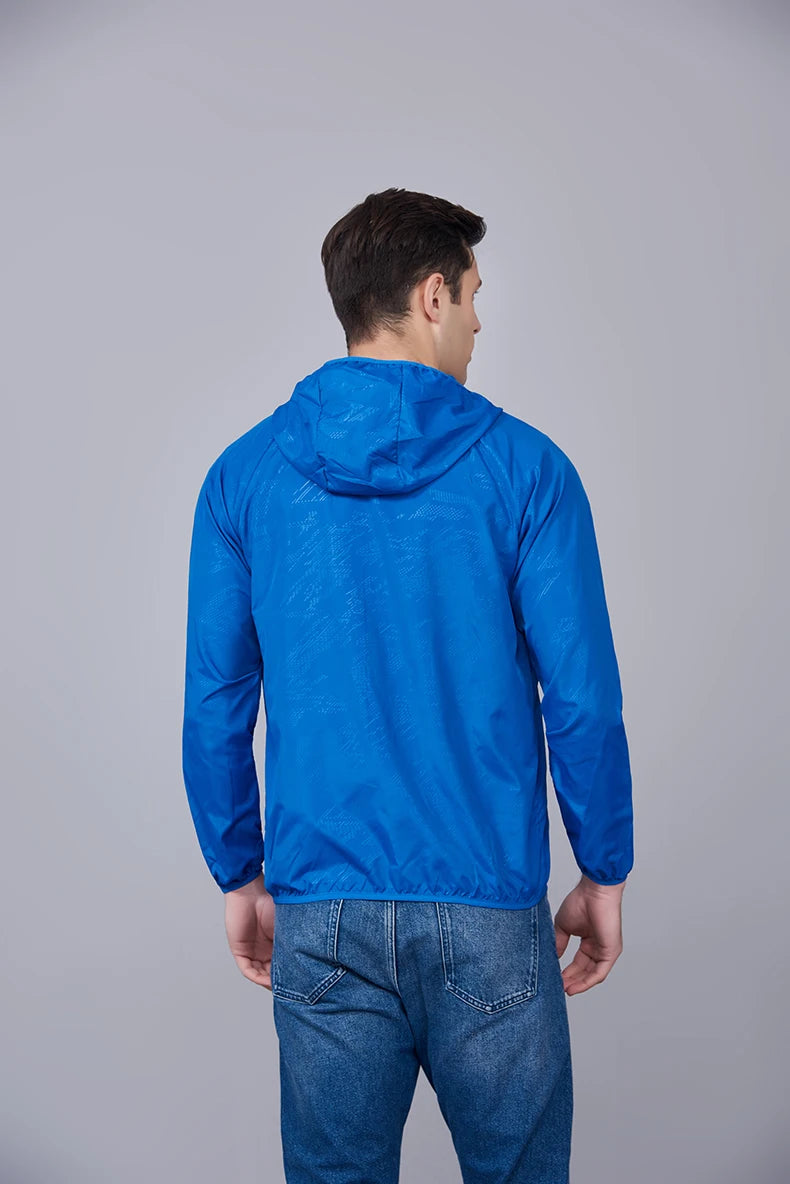 JNLN Unisex Waterproof Outdoor Sport Jacket Men Women Hiking Camping Trekking Quick Dry Windbreaker Sun-Protective Rain Coat