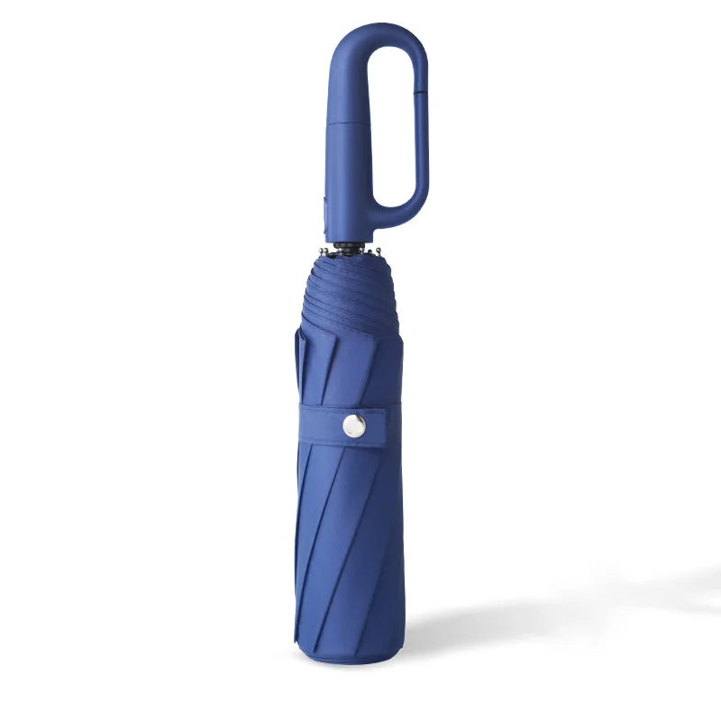 Ring Buckle Design 20 Rib Fully Automatic Umbrella for Men Folding Extra Large Strong Strong Women's Sunshade Double Umbrella